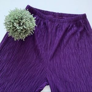 • vtg purple crinkle pants •